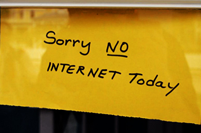 no internet